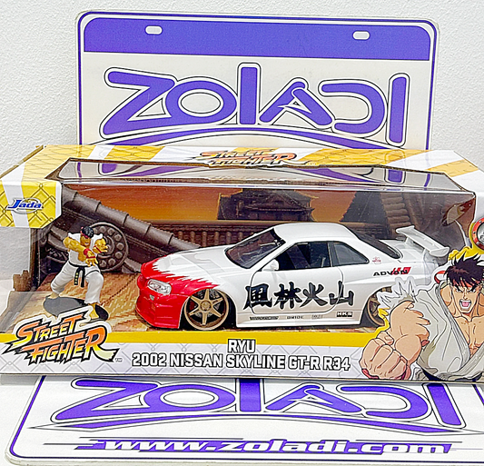 35114 RYU NISSAN SKYLINE GTR R34 1/24 JADA
