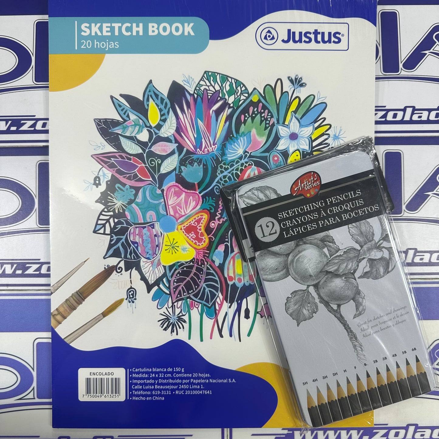 PACK PARA DIBUJANTE - LAPICES PARA BOCETOS Y BLOCK PARA DIBUJO