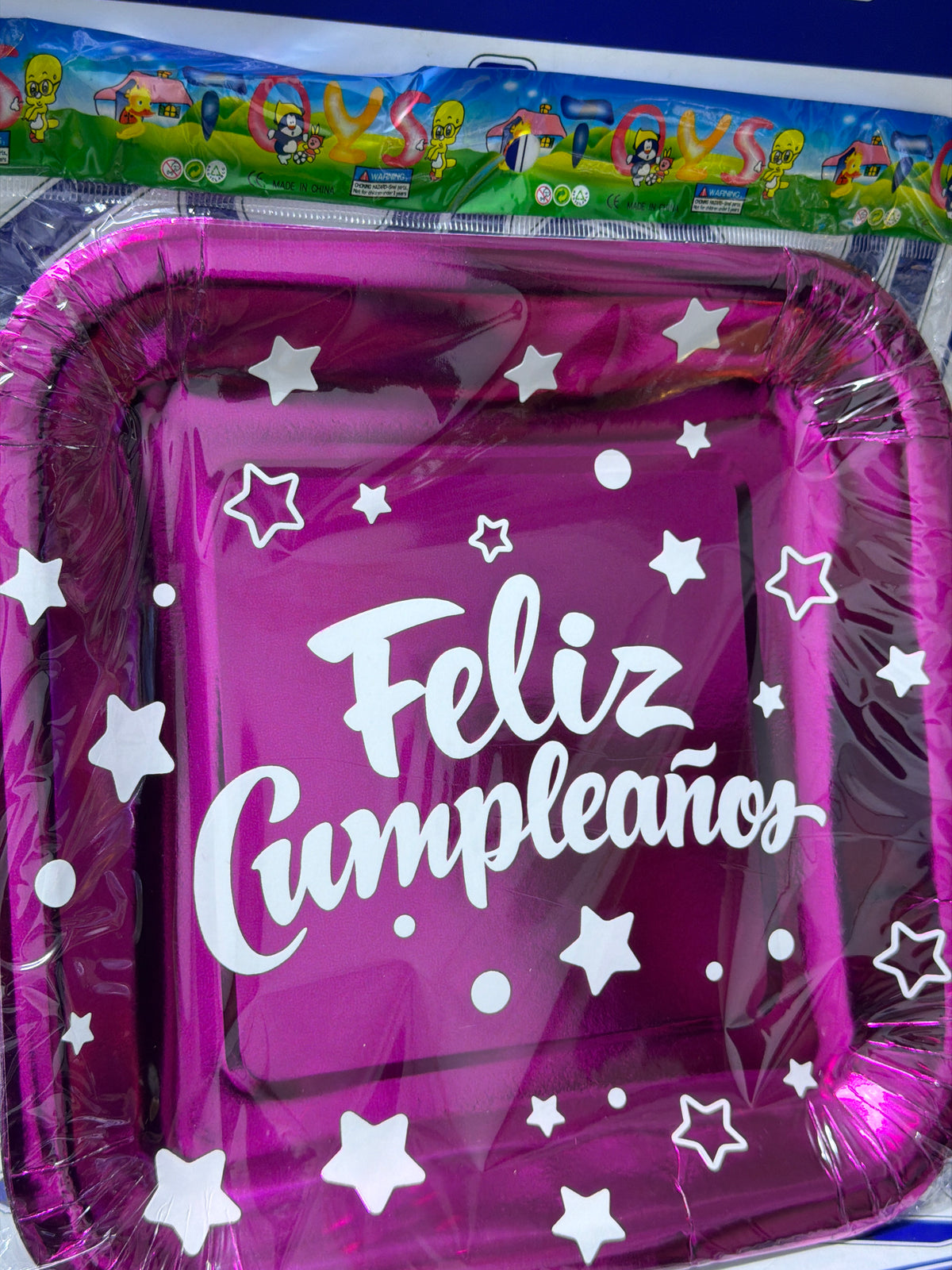 PLATOS DESCARTABLES DECORATIVOS ROSADOS X10