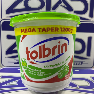 LAVAVAJILLA EN PASTA DESINFECTANTE CON ESPONJA 1.2kg - LIMON