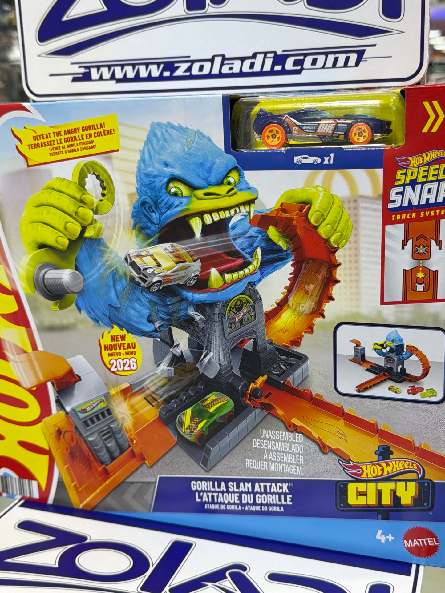 JHL92 GORILLA SLAM ATAQUE PISTA HOTWHEELS