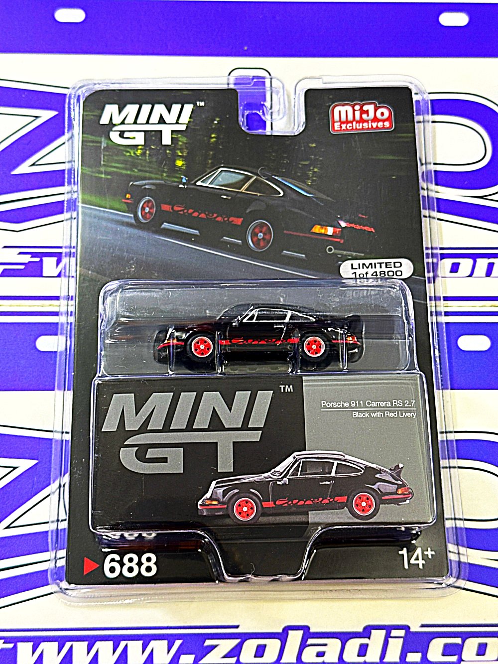 688 PORSCHE 911 CARRERA RS MINI GT