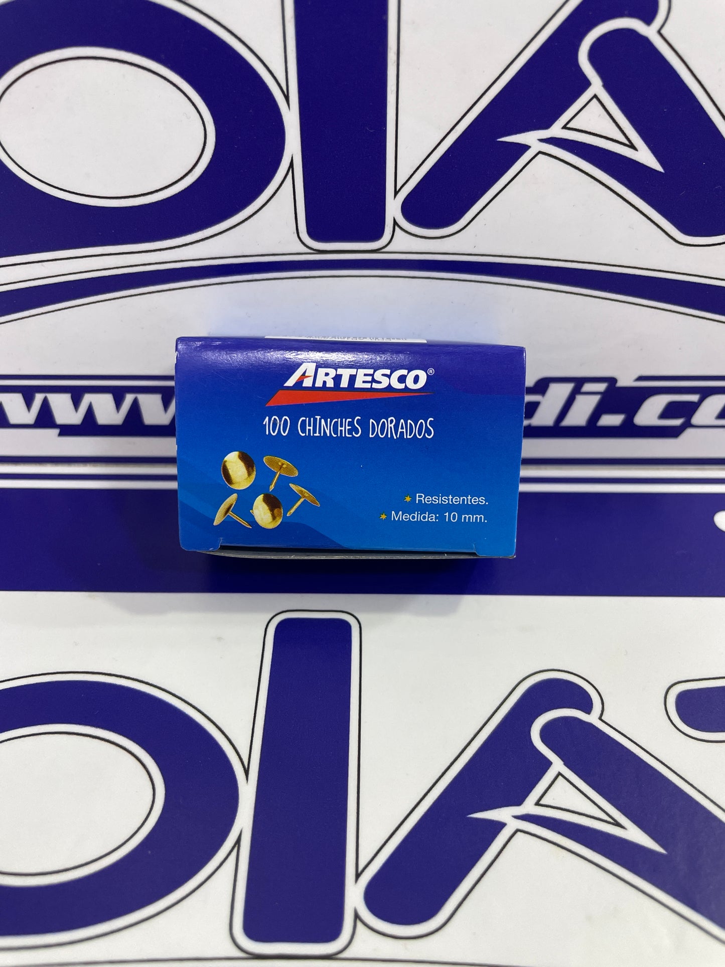 CHINCHES DORADOS 10MM X 100UND