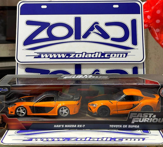 32910 SET HANS MAZDA RX7 & TOYOTA GR SUPRA 1/32 JADA