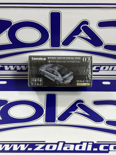 02 MITSUBISHI LANCER EVOLUTION FINAL EDITION TOMICA PREMIUM