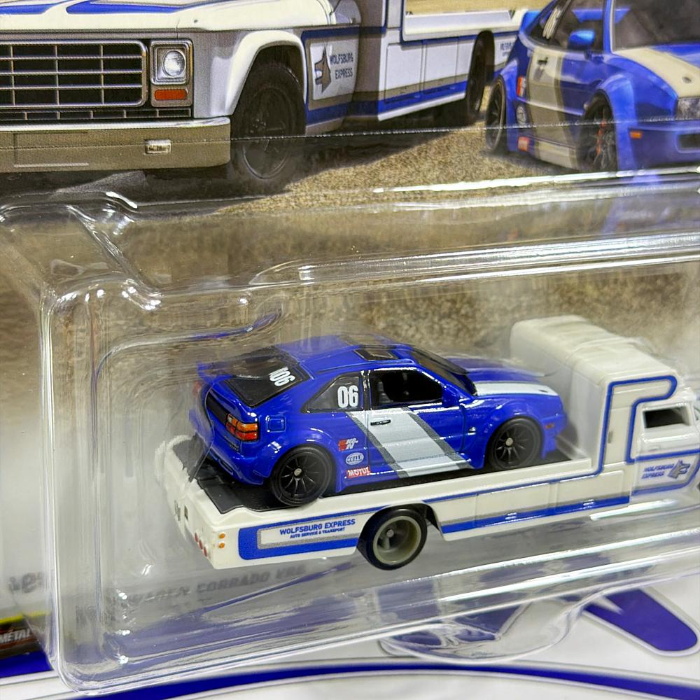 JHX95 VOLKSWAGEN CORRADO VR6 Y RETRO RIG CAMION TEAM TRANSPORT
