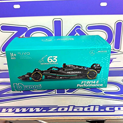 02416 W14 GEORGE RUSSELL #63 Mercedes (ACRILICO CON CASCO)i