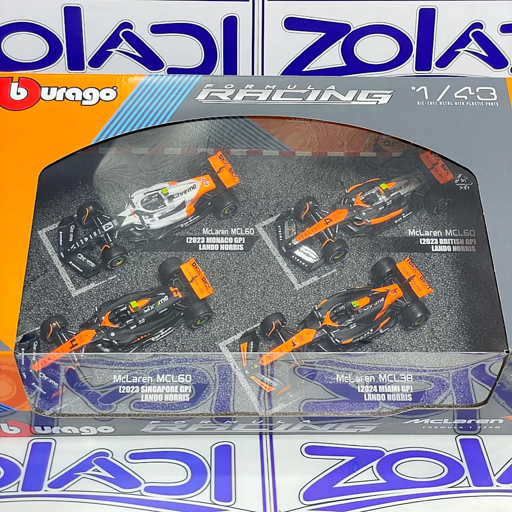 1/43 PACK FÓRMULA 1 MCLAREN LANDO NORRIS #4