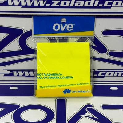 NOTAS ADHESIVAS POST IT AMARILLO