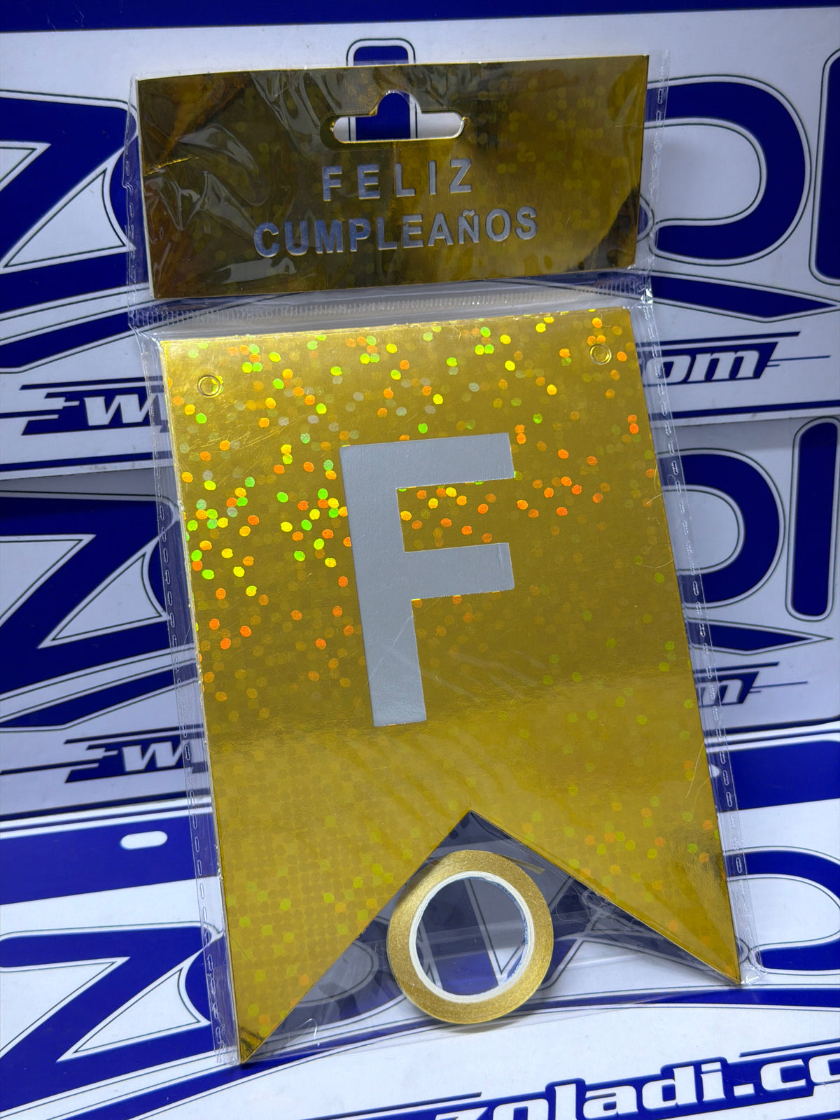 BANNER FELIZ CUMPLEAÑOS DORADO