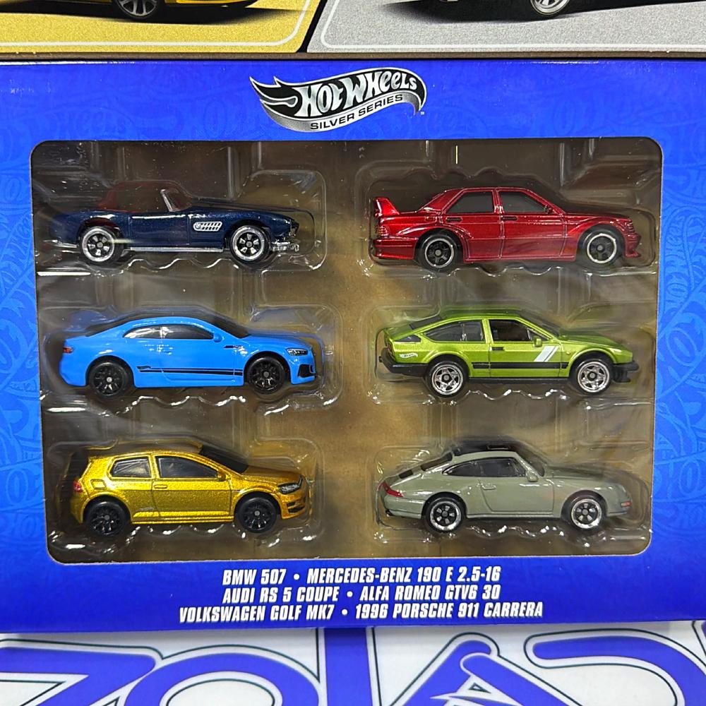 JBY79 PACK EUROPEO SILVER SERIE HOTWHEELS