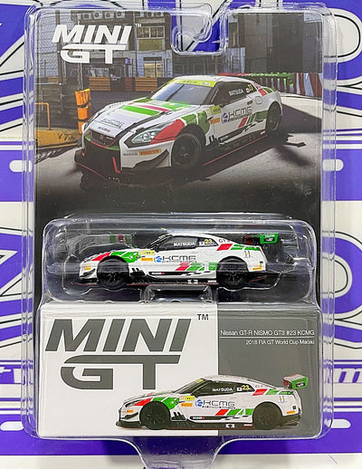 Mini GT #593 Nissan GTR Nismo GT3 #23 KCMG - Auto a Escala Coleccionable - Delivery Perú 