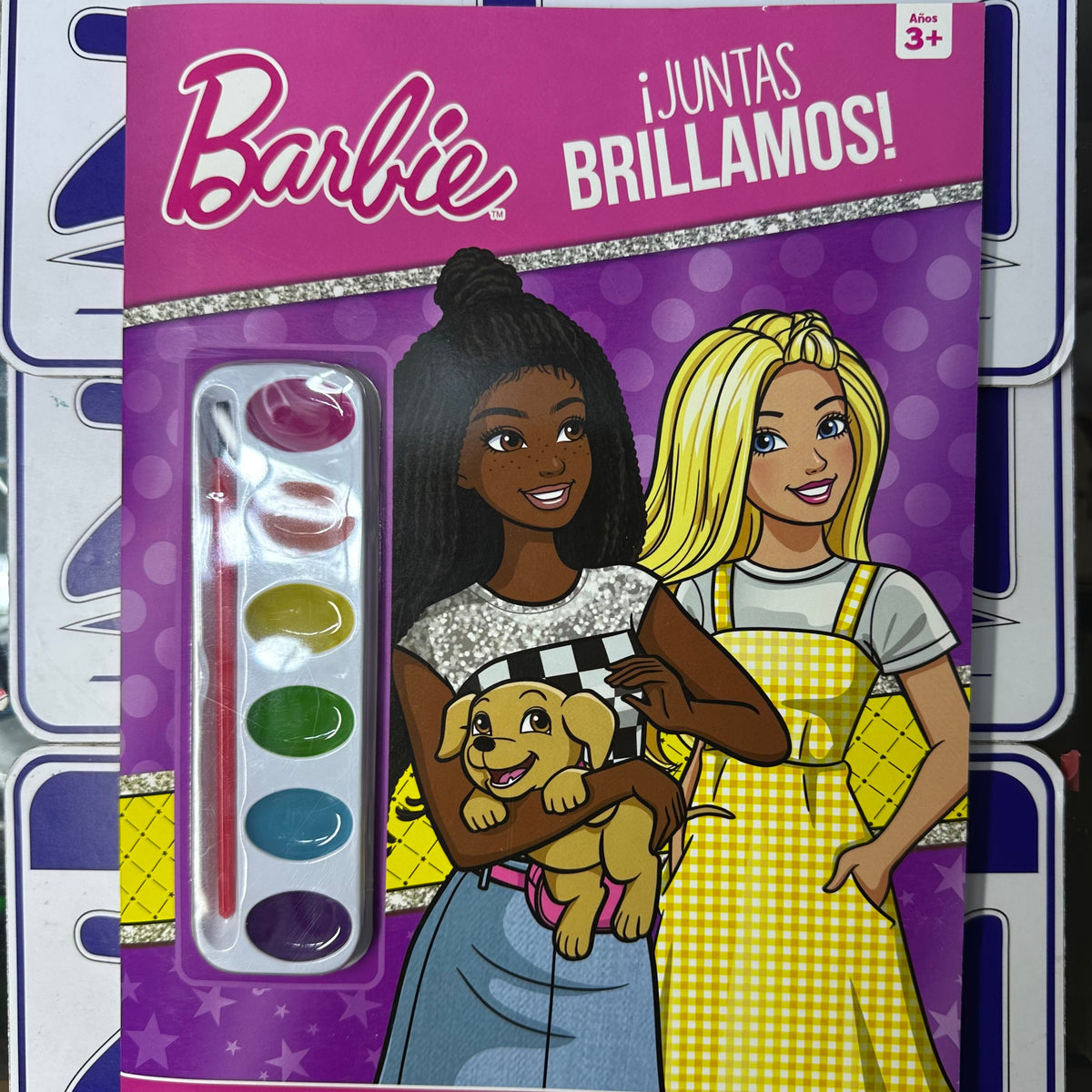 LIBRO DE BARBIE CON ACUARELAS PARA PINTAR