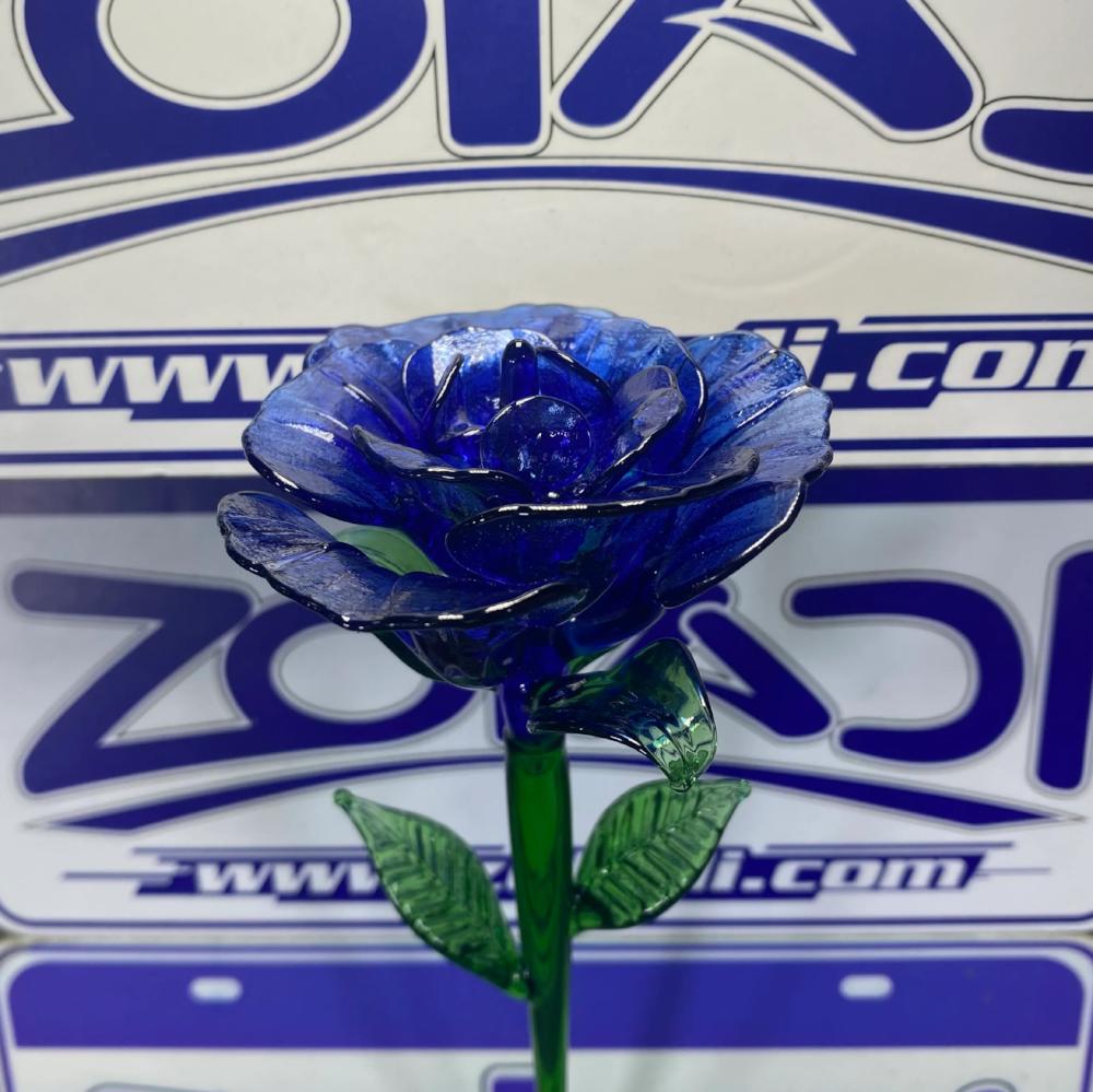 ROSA AZUL - ARTE EN VIDRIO DIA DE LA MADRE