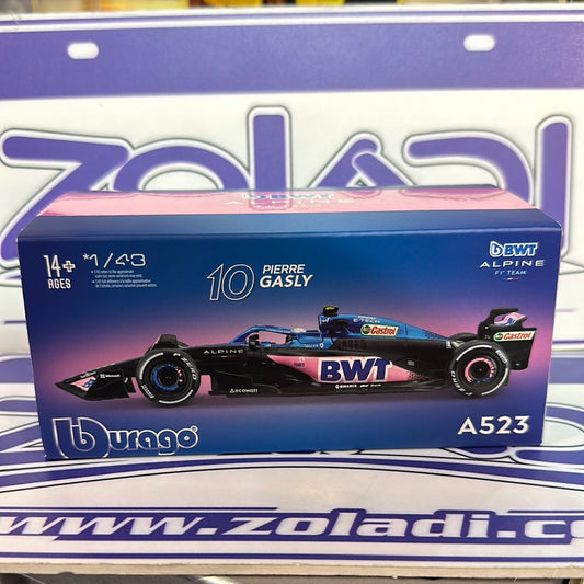 2023 F1 #10 BWT AlPine A523 Pierre Gasly W/Helmet