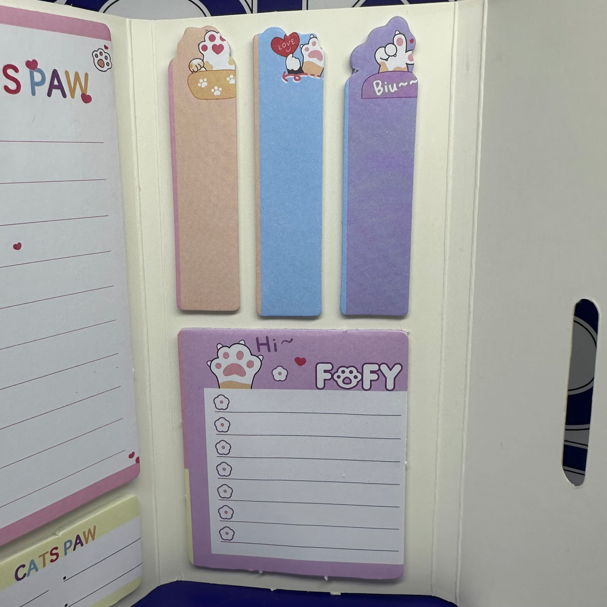 NOTAS ADHESIVAS POST IT GATITO