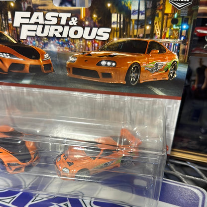 HKF54 PACK DE TOYOTA SUPRA FAST AND FURIOUS  ( EMPAQUE DAÑADO)