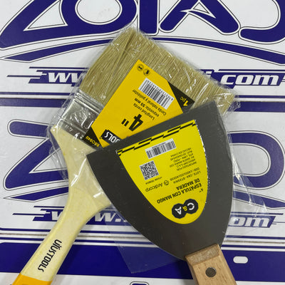 PACK DE BROCHA 4" + ESPATULA  4"