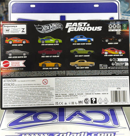 JCT92 PACK DE 10 FAST AND FURIOUS 2025