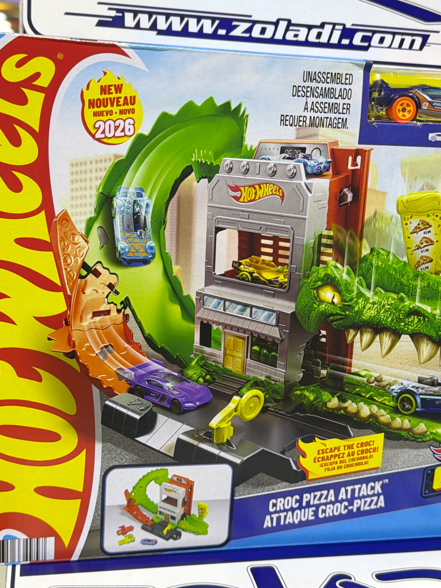 JHL93 ATTAQUE CROC PIZZA PISTA HOTWHEELS