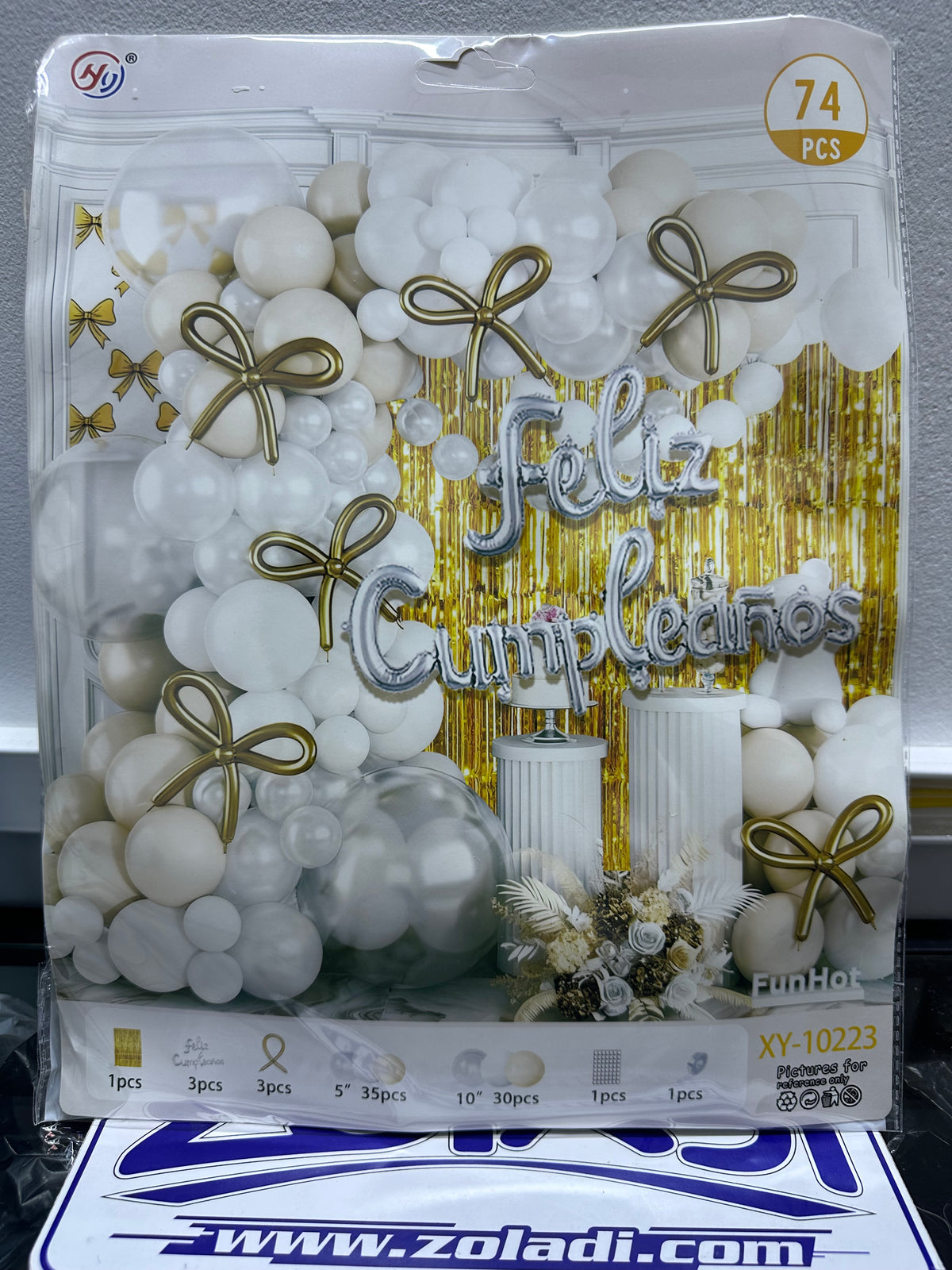 GLOBO BLANCO DECORATIVO 74PCs