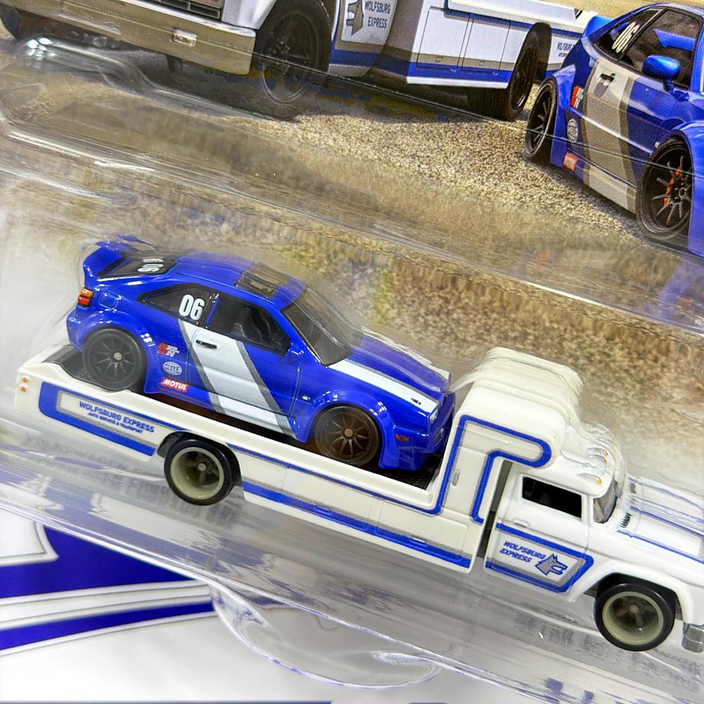 JHX95 VOLKSWAGEN CORRADO VR6 Y RETRO RIG CAMION TEAM TRANSPORT