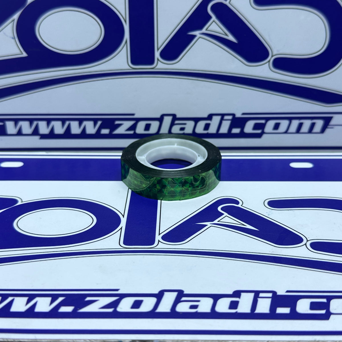 CINTA ADHESIVA HOLOGRAFICA VERDE 1CM