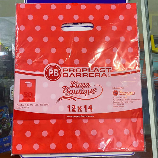 Bolsa Plástica 50und 12x14cm (Mediana)