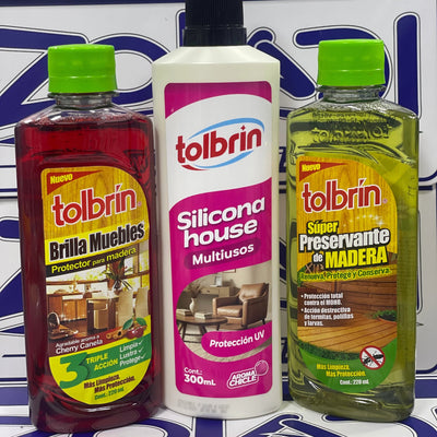 PACK CUIDADO DE MUEBLES - SILICONA, PROTECTOR Y PRESERVANTE