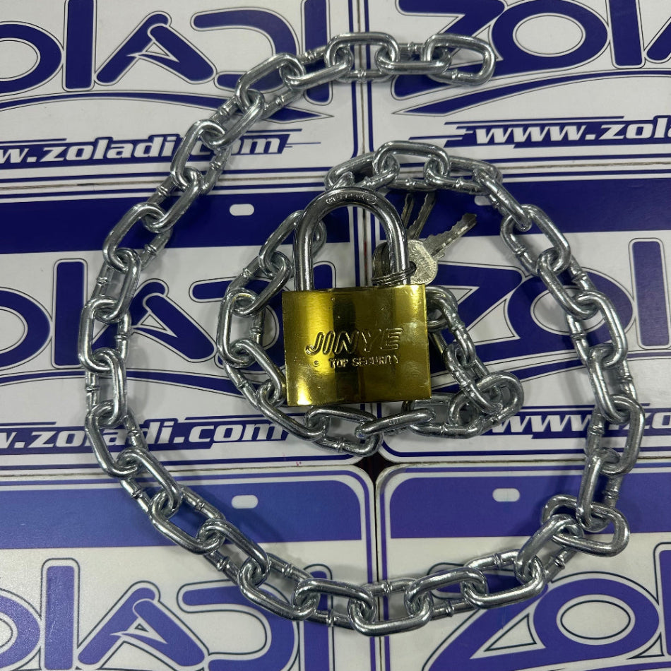 PACK DE SEGURIDAD - CADENA 1M GRUESA Y CANDADO 63mm