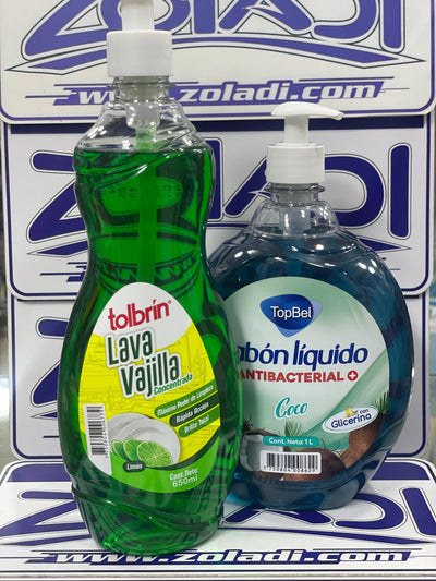 PACK LIMPIADOR - LAVAVAJILLA Y JABON ANTIBACTERIAL
