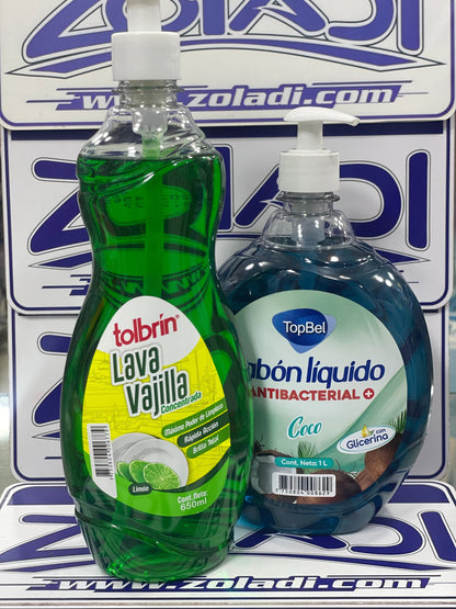 PACK LIMPIADOR - LAVAVAJILLA Y JABON ANTIBACTERIAL