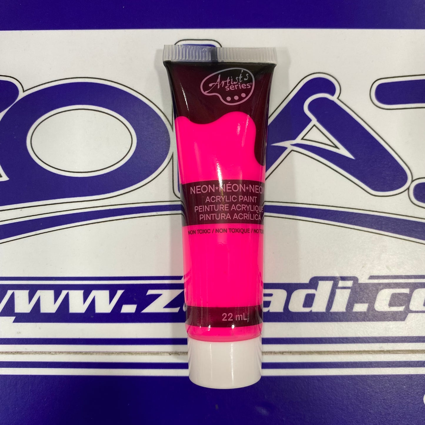 Rosa Neón Pintura Acrílica 22 ml | Color Fluorescente, Alta Cobertura, Pintura de Arte y Manualidades.