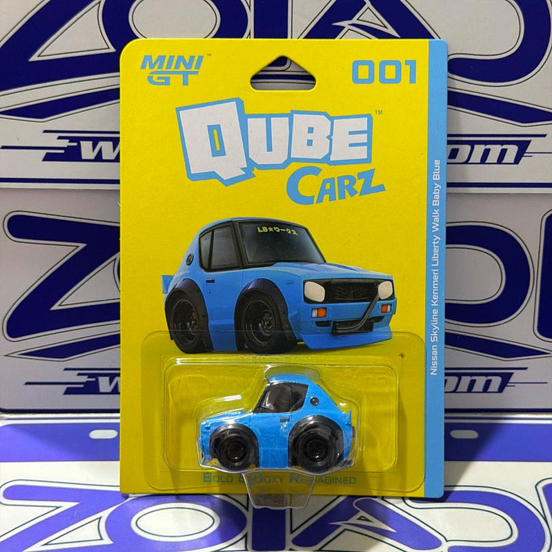 001 NISSAN SKYLINE KENMERI LBWK MINI GT QUBE CARZ