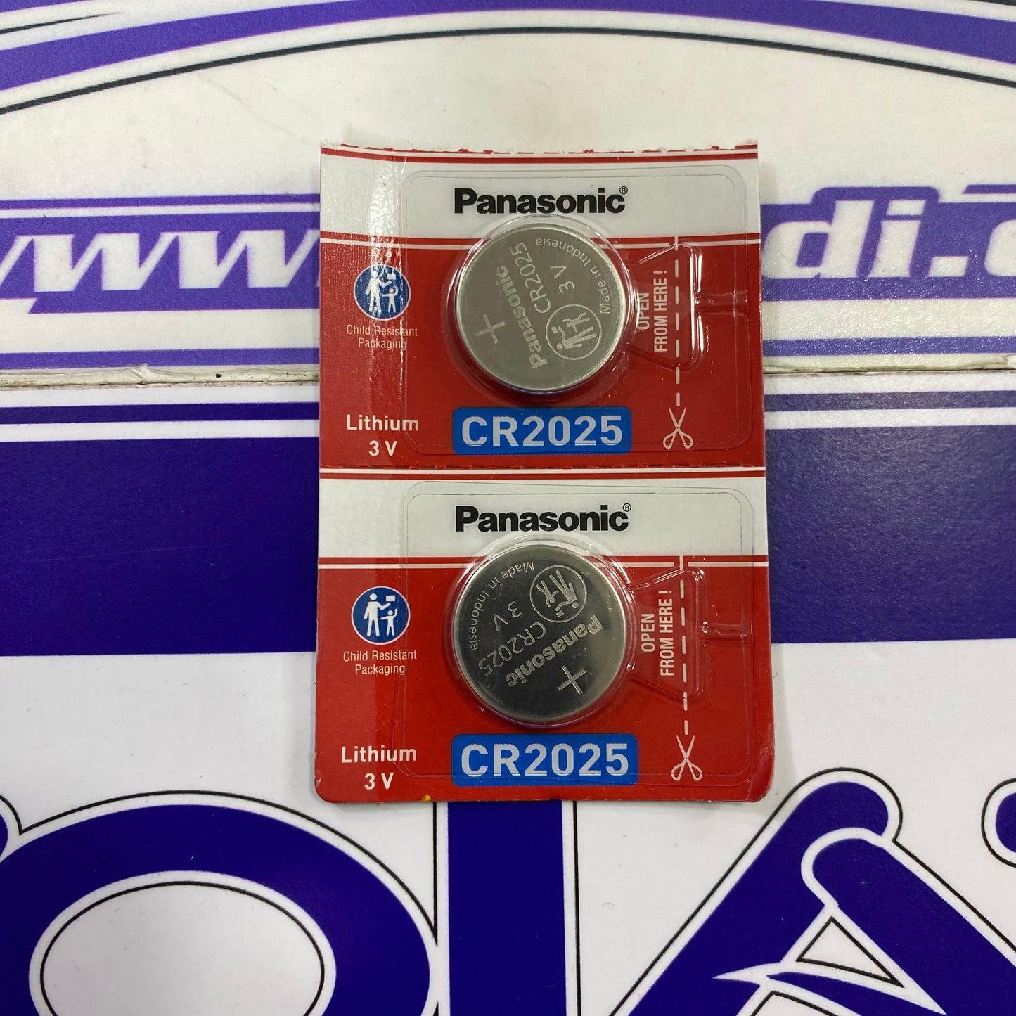 2 PILAS CR2025 TIPO BOTON PANASONIC