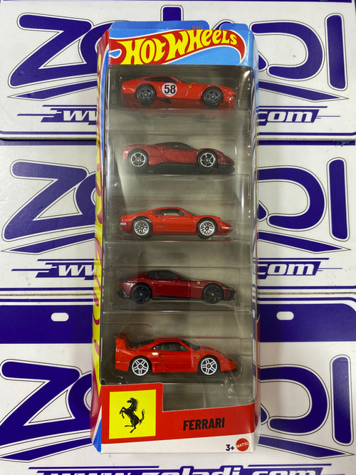 FERRARI PACK 5 - Hot Wheels - Zoladi Perú