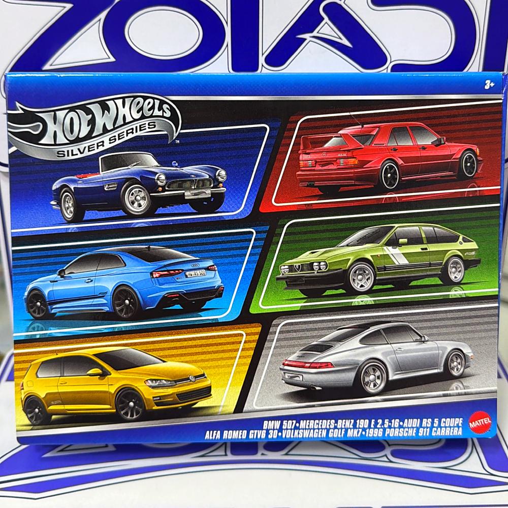 JBY79 PACK EUROPEO SILVER SERIE HOTWHEELS