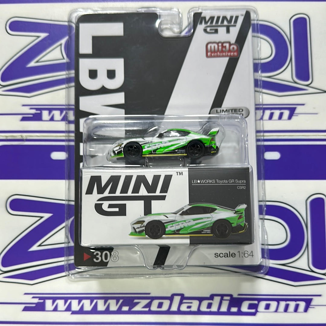 308 MINI GT TOYOTA GR SUPRA LBWK