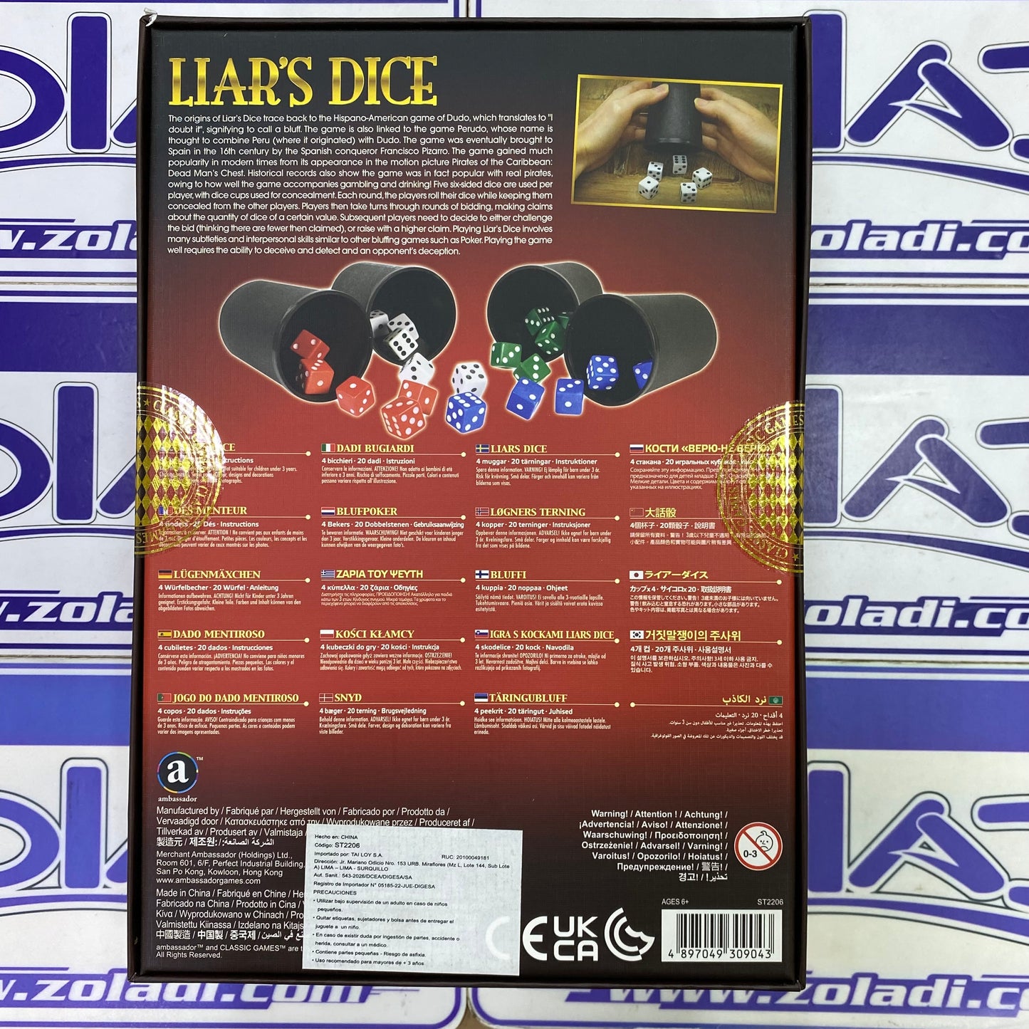 LIARS DICE JUEGO DE DADOS