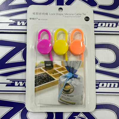 SUJETADORES DE SILICONA MULTIUSOS FORMA DE CANDADO PARA BOLSAS - paruro - Zoladi Perú
