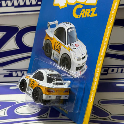 005 NISSAN SILVIA S15 LIBERTY WALK MINI GT QUBE CARZ Mini GT disponible en Zoladi Lima
