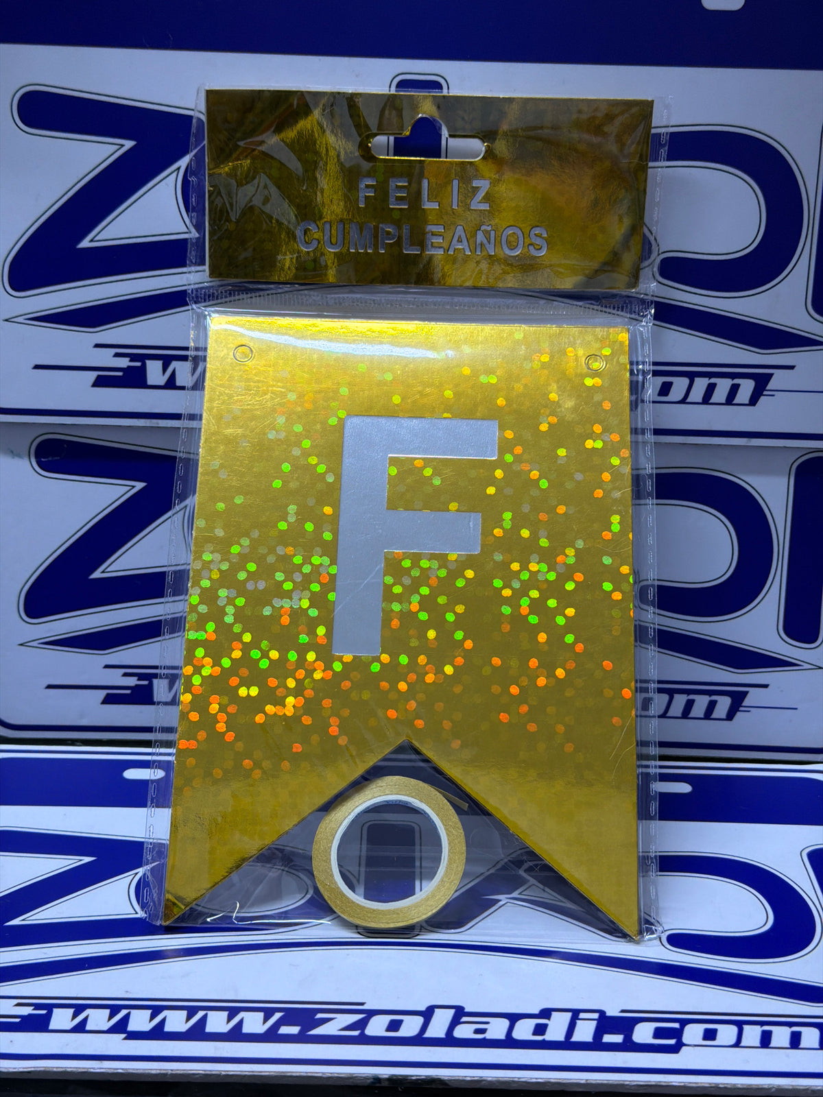 BANNER FELIZ CUMPLEAÑOS DORADO