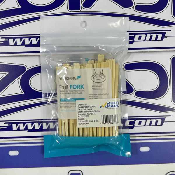 TENEDORES DE MADERA PARA FRUTAS