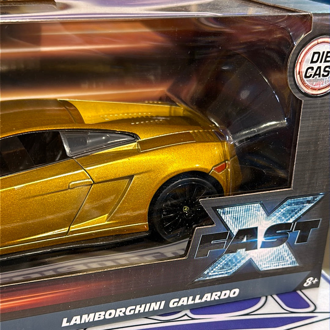 Fast&amp;Furious Lamborghini Gallardo DORADO 34924 Jada