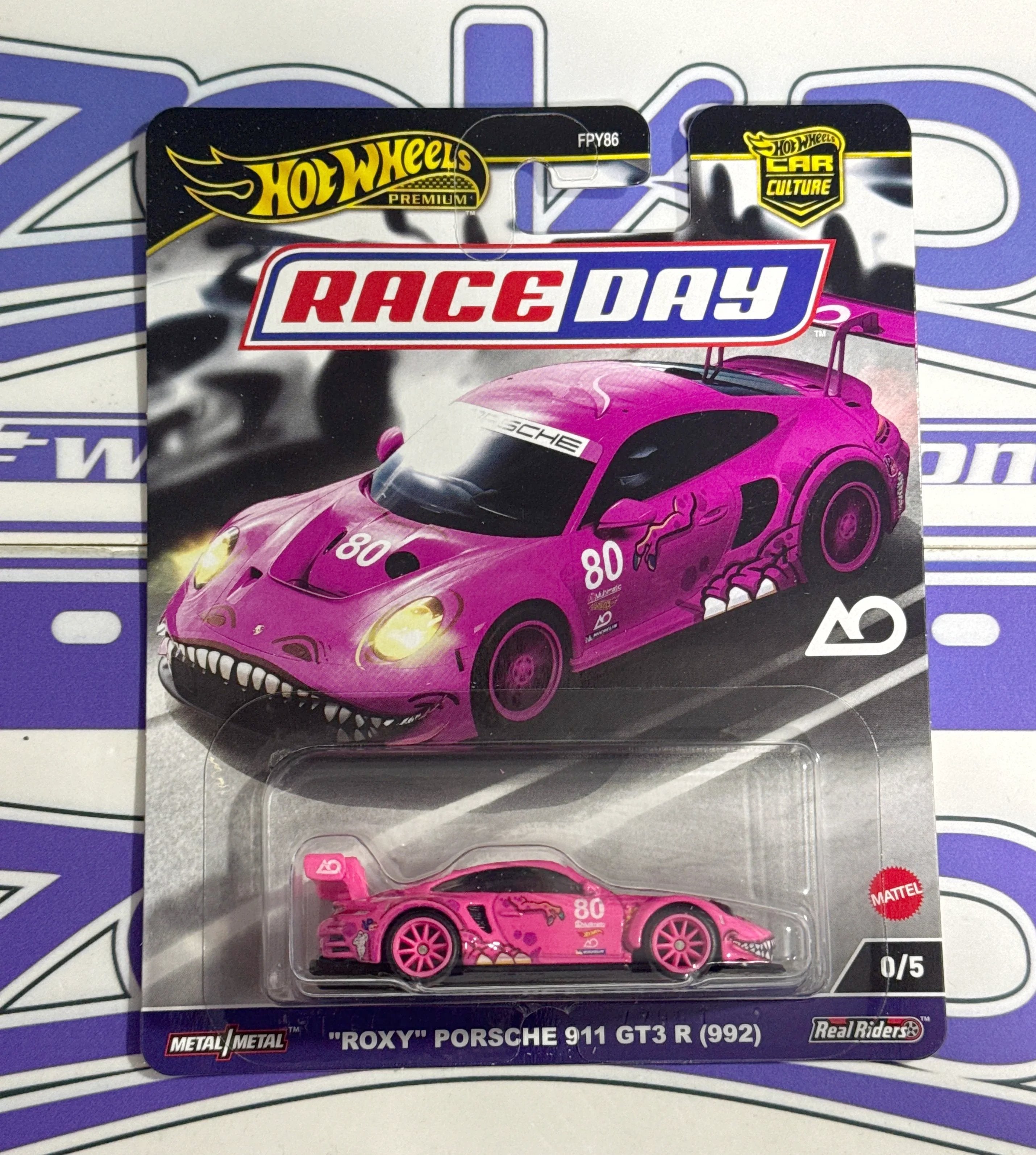 HRV96 ROXY PORSCHE 911 GT3 R CHASE HOTWHEELS PREMIUM ZOLADI PERU