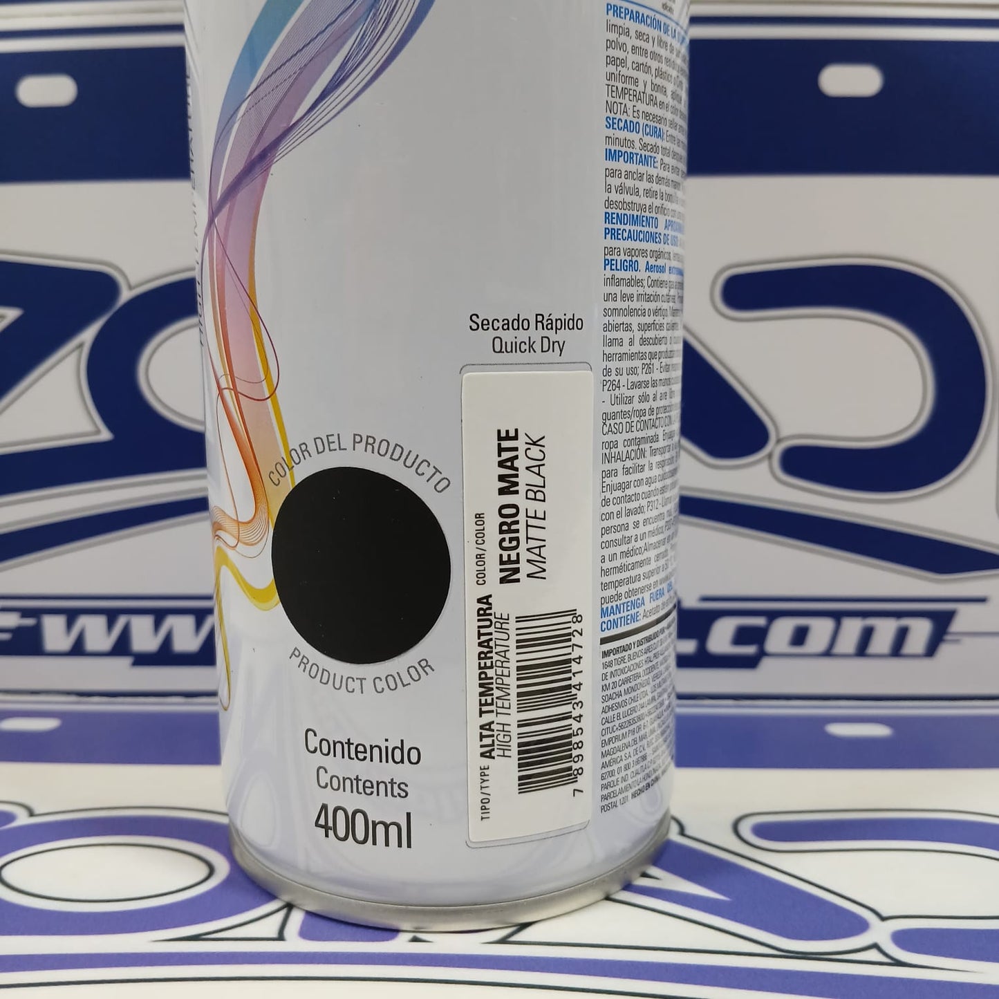 ALTA TEMPERATURA NEGRO MATE - PINTURA EN SPRAY