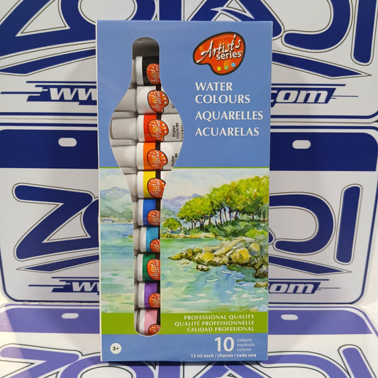 Pinturas Acuarelas 10 Colores