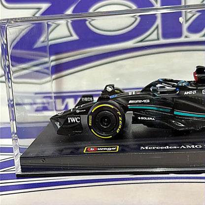 02416 W14 GEORGE RUSSELL #63 Mercedes (ACRILICO CON CASCO)i