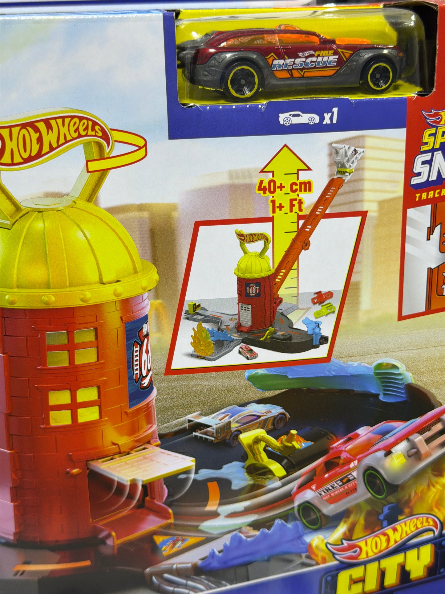 JHL95 SUPER FIRE RESCUE PISTA HOTWHEELS