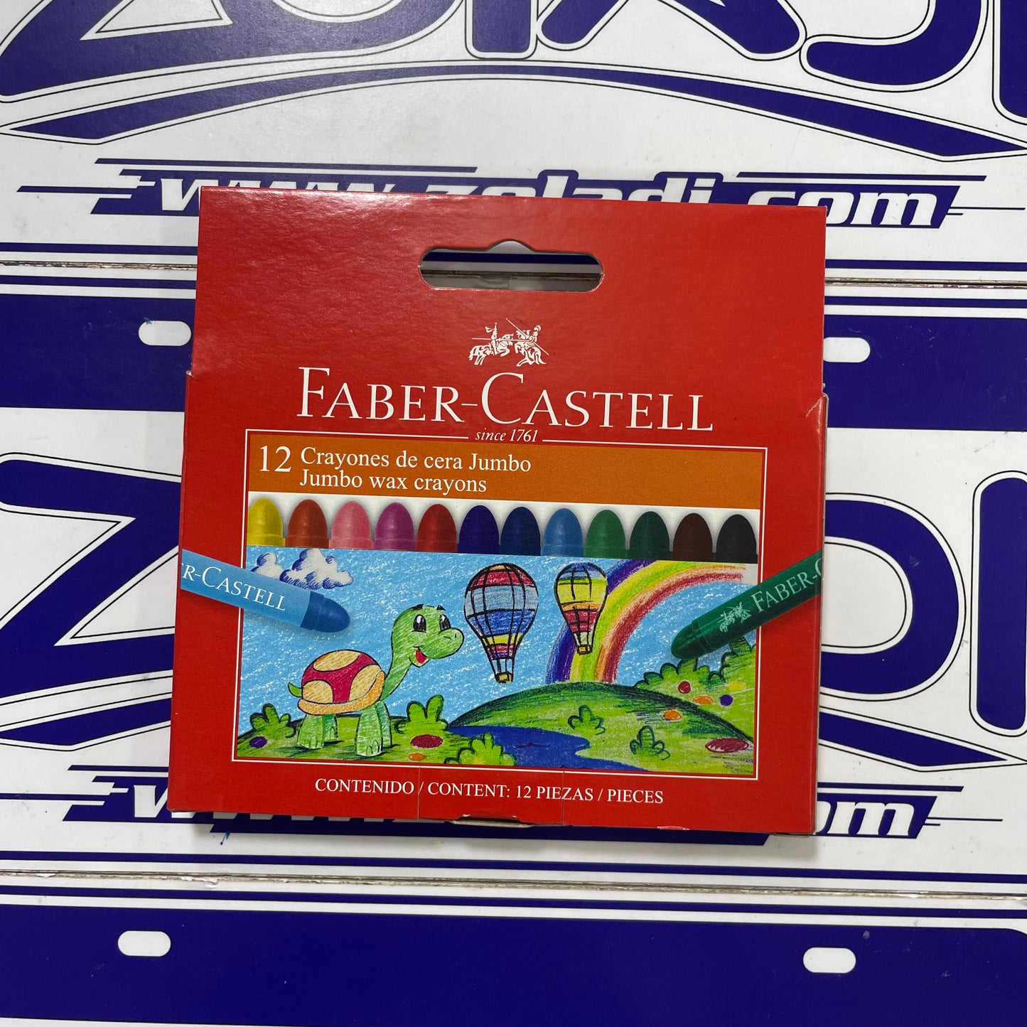 12 CRAYONES JUMBO FABER CASTELL